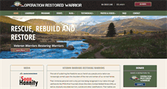Desktop Screenshot of operationrestoredwarrior.org